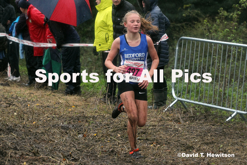 Girls under-13s, National Cross Country Relay Champs., Berry Hill Park, Mansfield.  Photo: David T. Hewitson/Sports for All Pics
